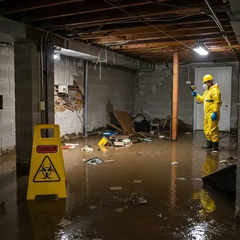 Flooded Basement Electrical Hazard in Gibson County, TN Property